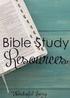 Bible Study on Prayer By Mary L. Dubler Outline